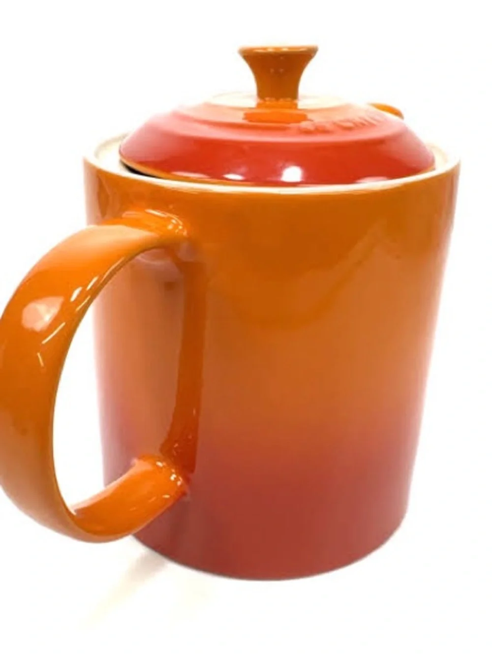Le Creuset Orange to Red Ombre Stoneware Teapot